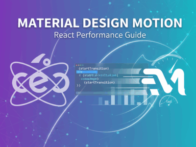 Learn how Material Design motion improves perceived performance in React applications