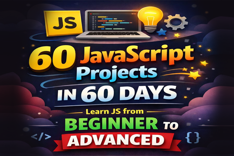 60 JavaScript projects in 60 days challenge for learning JavaScript from beginner to advanced